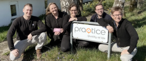 Konsulentvirksomheden praQtice team billede med fem medarbejdere